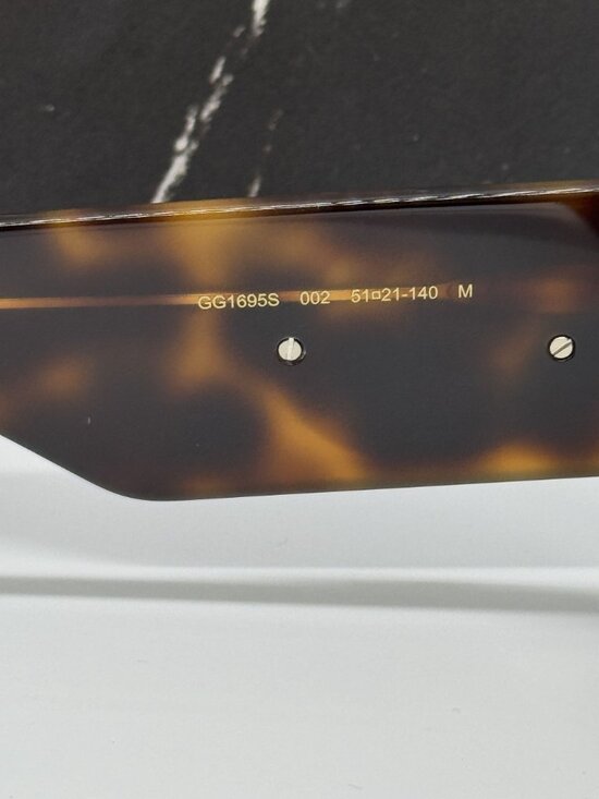 NEW GUCCI GG1695S 002 SUNGLASSES HAVANA WOMEN EYEWEAR main image 4
